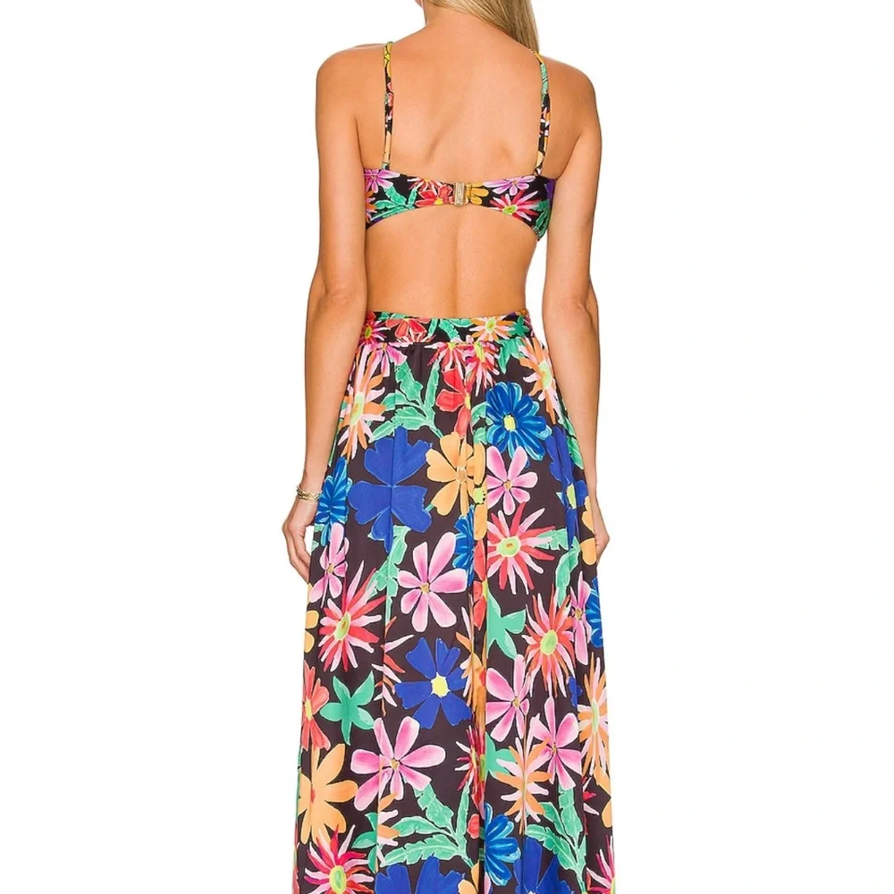 NWT PatBO Aster Halterneck Beach Dress retails $493 size S - Picture 3 of 3